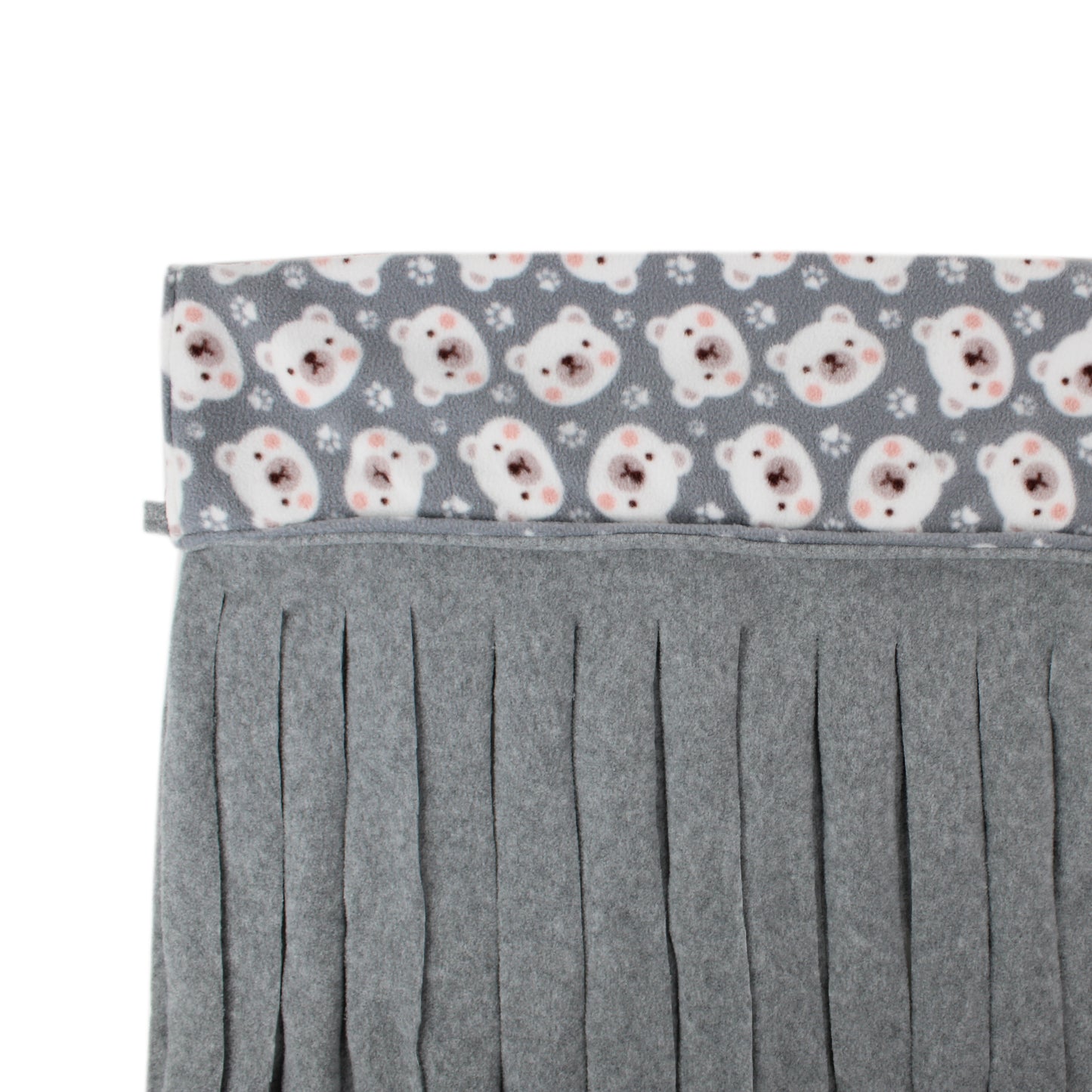Grey Polar Bear Fleece Forest for Guinea Pig
