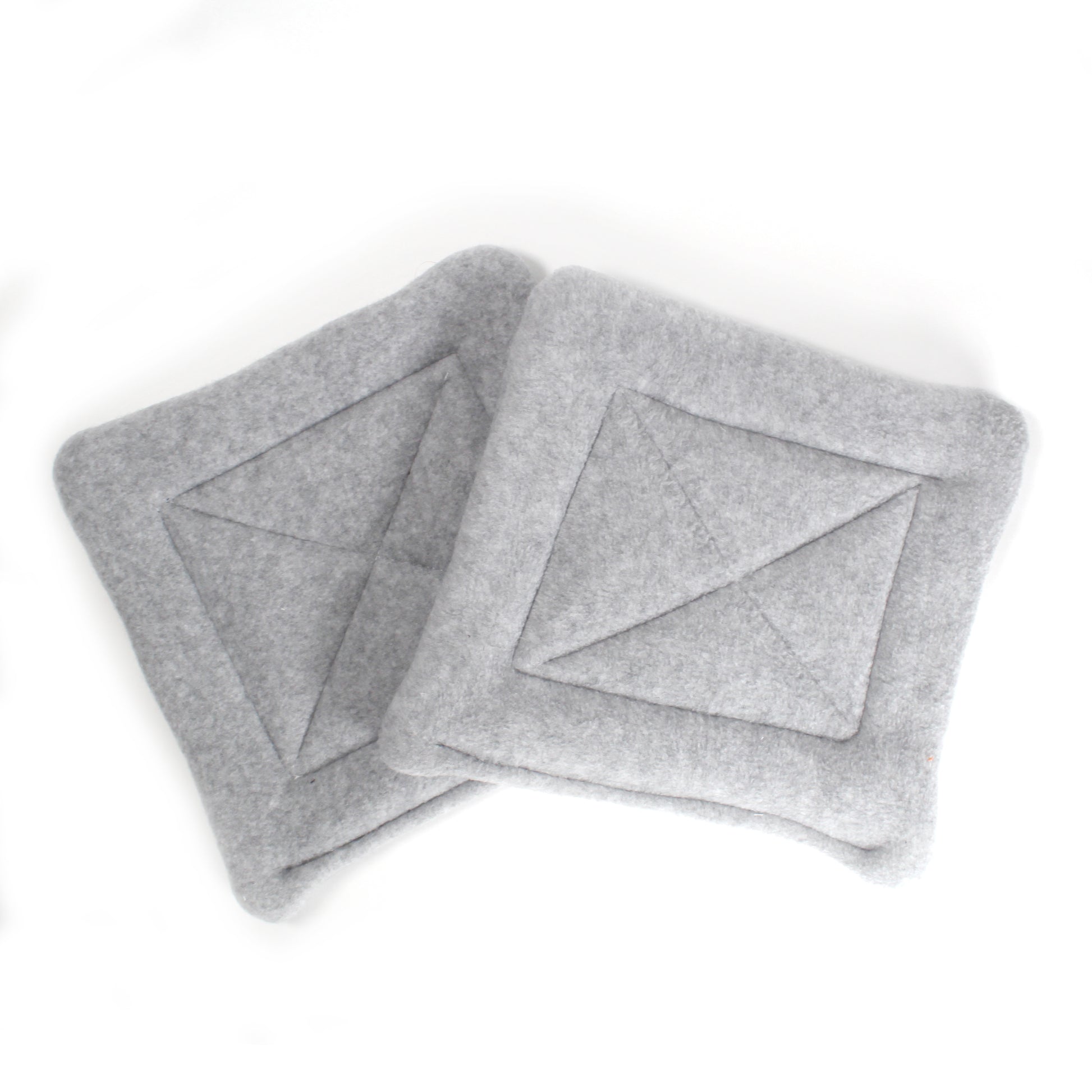 Pair of Square Grey Pee Pads for Guinea Pigs