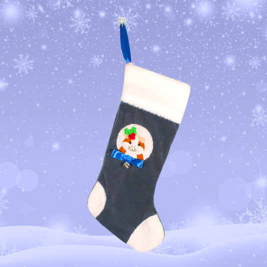 Ginger And White Guinea Pig luxury Christmas Stocking
