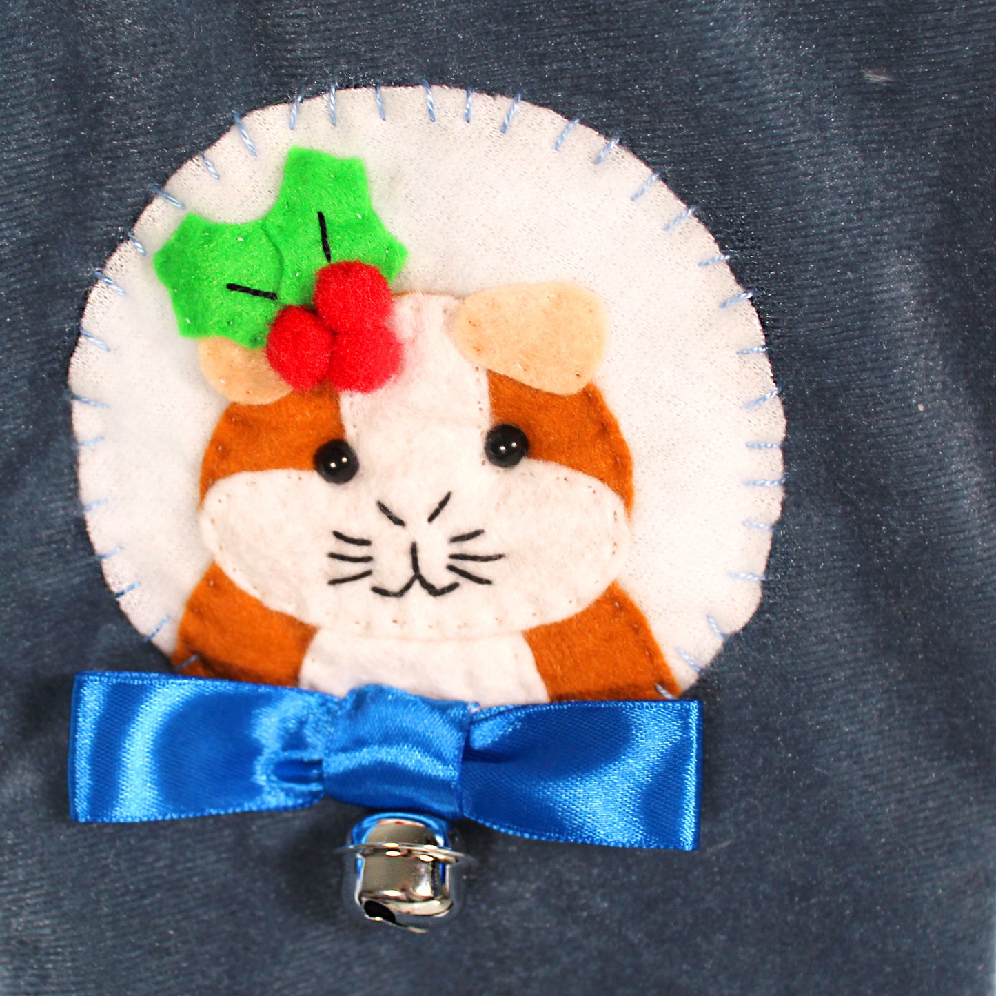 Ginger And White Guinea Pig luxury Christmas Stocking
