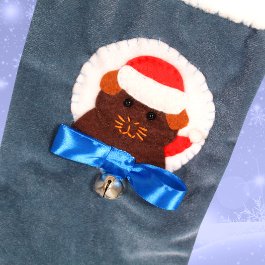 Brown Guinea Pig Luxury Christmas Stocking