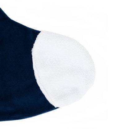Guinea Pig Christmas Stocking – Blue Velvet & Cream Californian Guinea Pig