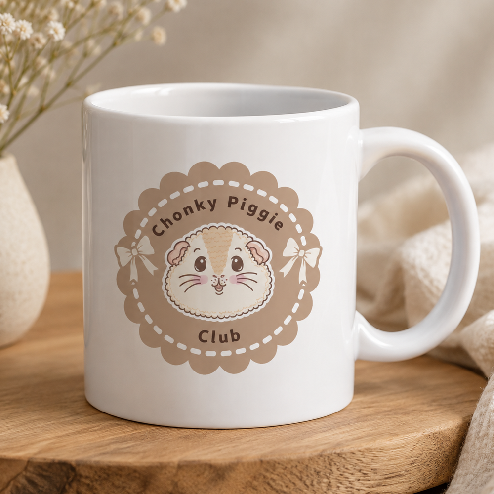 Chonky Piggy Club Halloumi Guinea Pig Mug