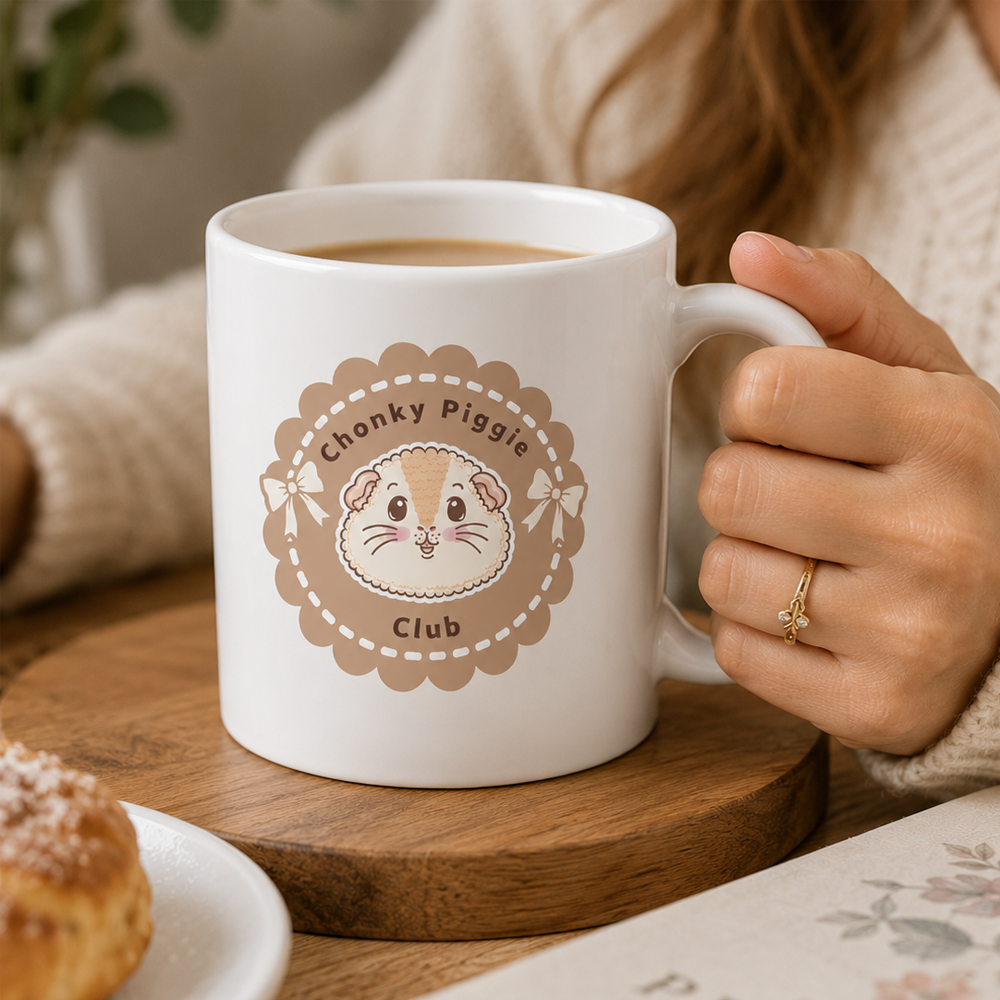 Chonky Piggy Club Halloumi Guinea Pig Mug