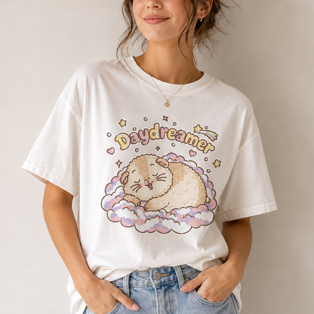 Halloumi the Daydreamer Guinea Pig T-Shirt