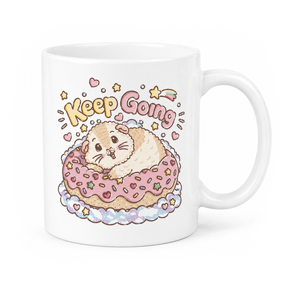 Keep Going Halloumi Guinea Pig Mug