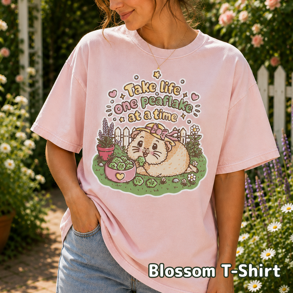 Take Life One Peaflake at a Time Guinea Pig T-Shirt