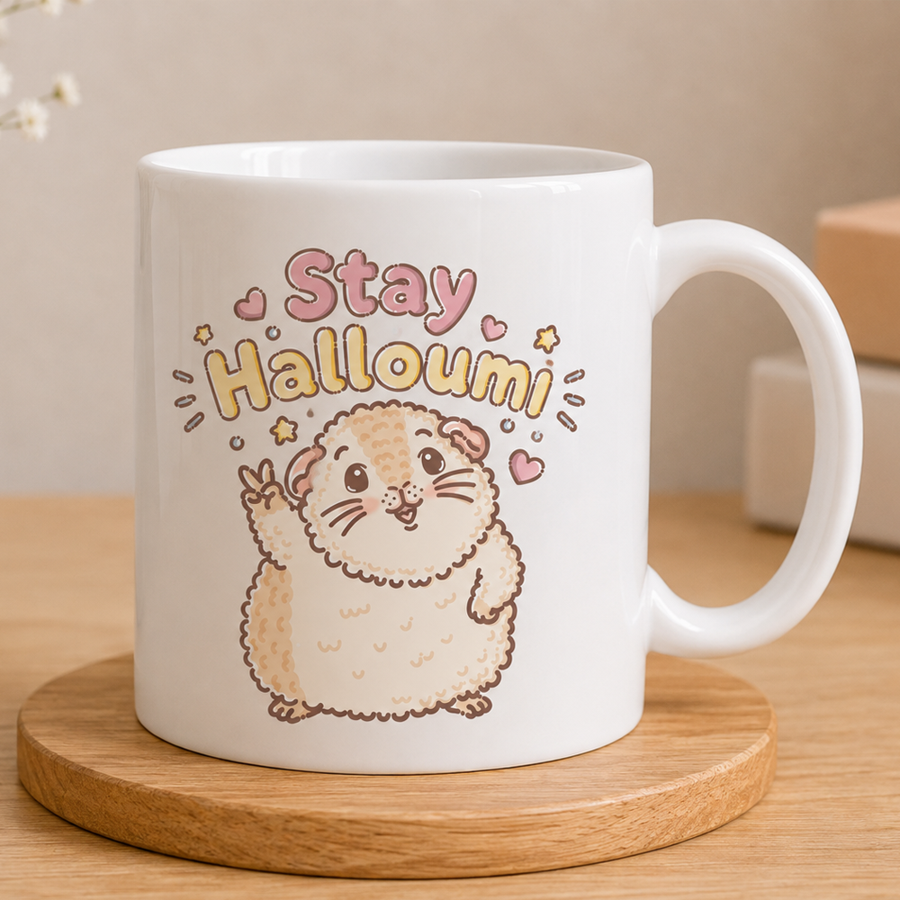 Stay Halloumi Guinea Pig Mug