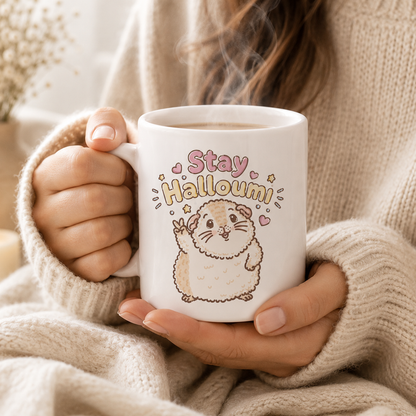 Stay Halloumi Guinea Pig Mug