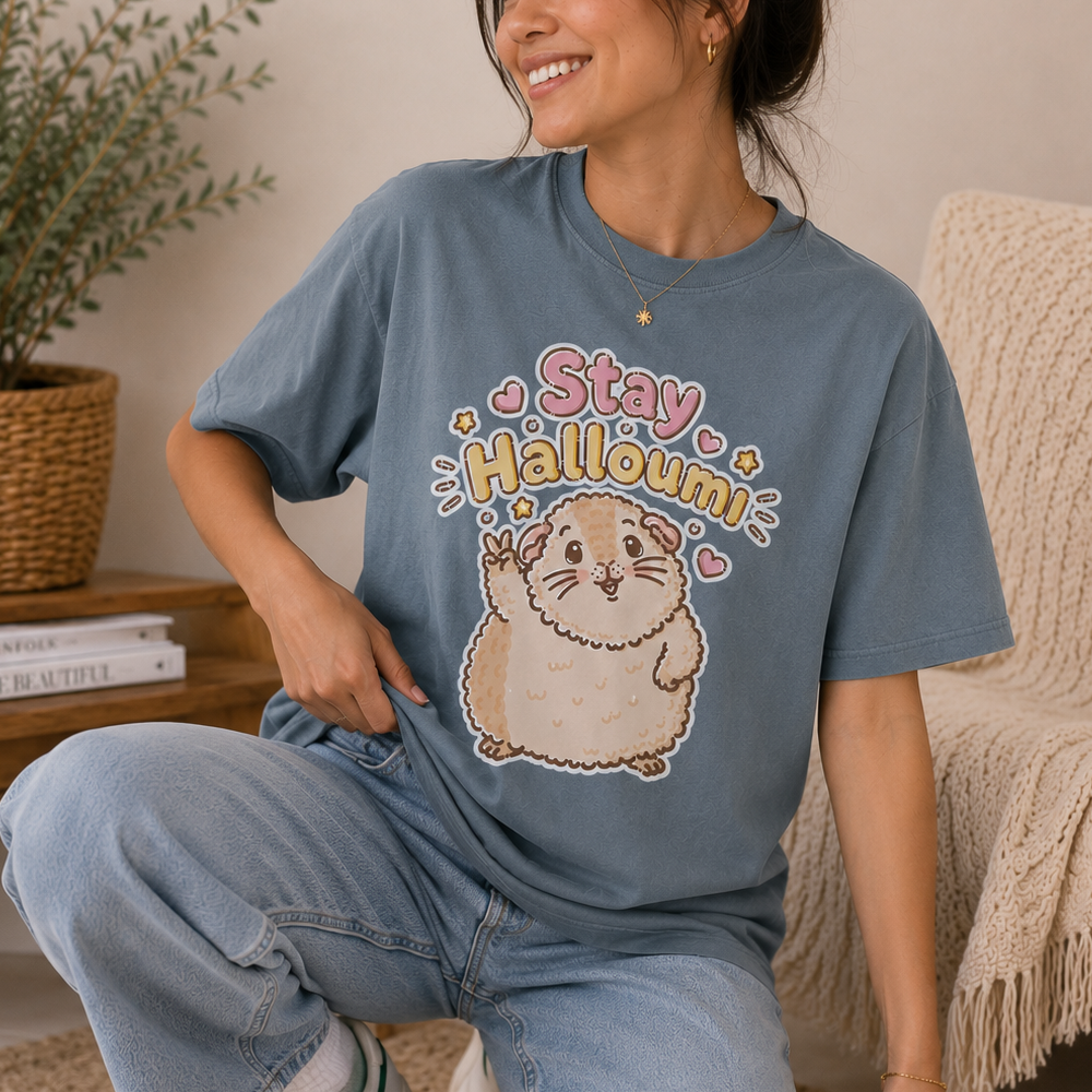 Stay Halloumi Guinea Pig T-Shirt