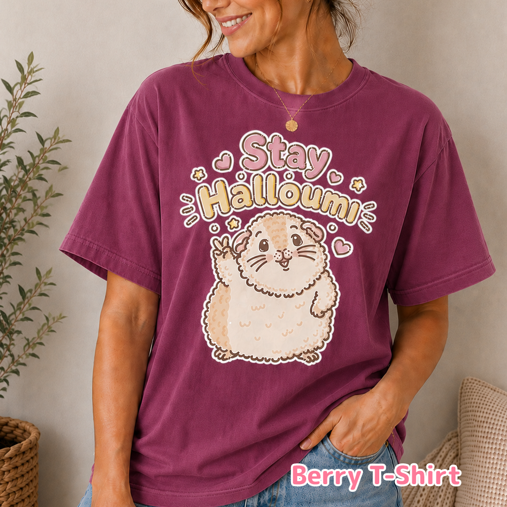 Stay Halloumi Guinea Pig T-Shirt