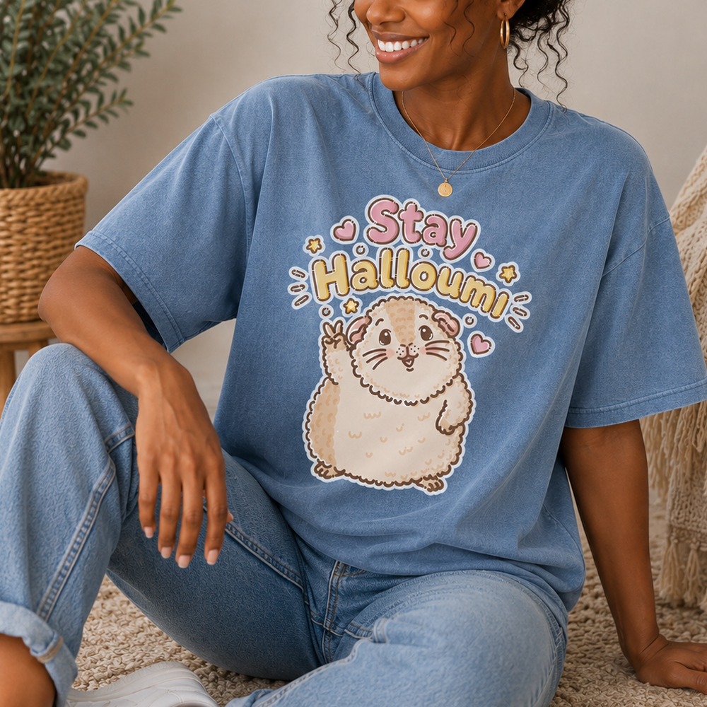 Stay Halloumi Guinea Pig T-Shirt