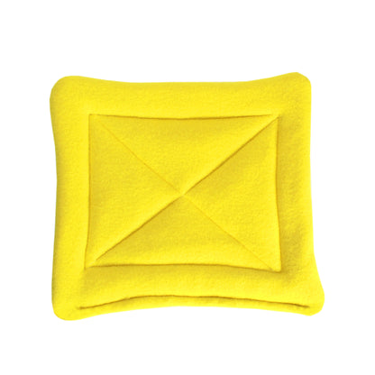 Yellow Bee Guinea Pig Accessory Set, top view of the pee pad for guinea pig hidey hut