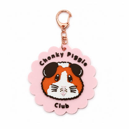 Chonky Piggie Club Guinea Pig Keyring & Bag Charm
