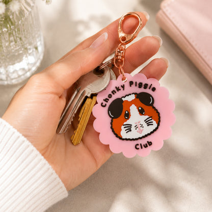 Chonky Piggie Club Guinea Pig Keyring & Bag Charm