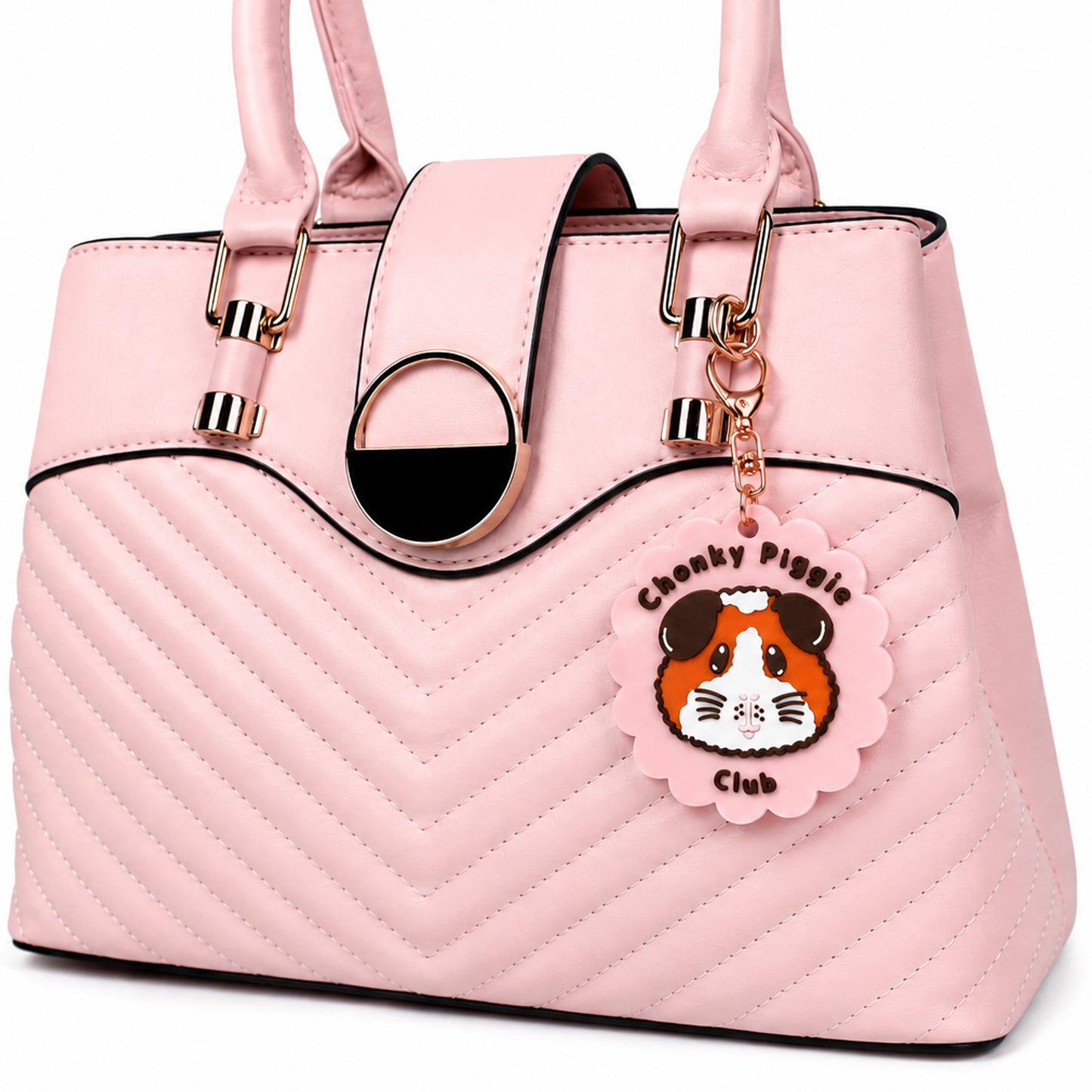Chonky Piggie Club Guinea Pig Keyring & Bag Charm