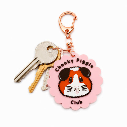 Chonky Piggie Club Guinea Pig Keyring & Bag Charm