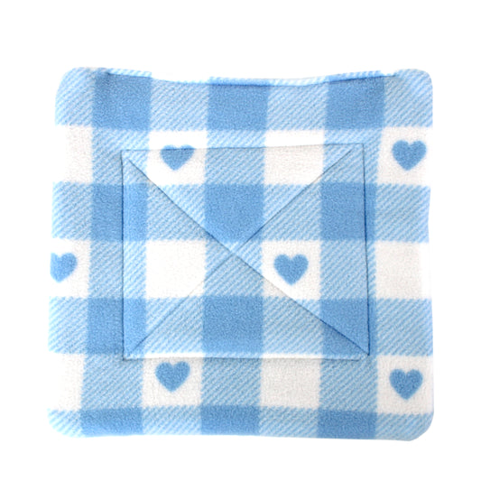 Large Blue Heart Pattern Square Pee Pad