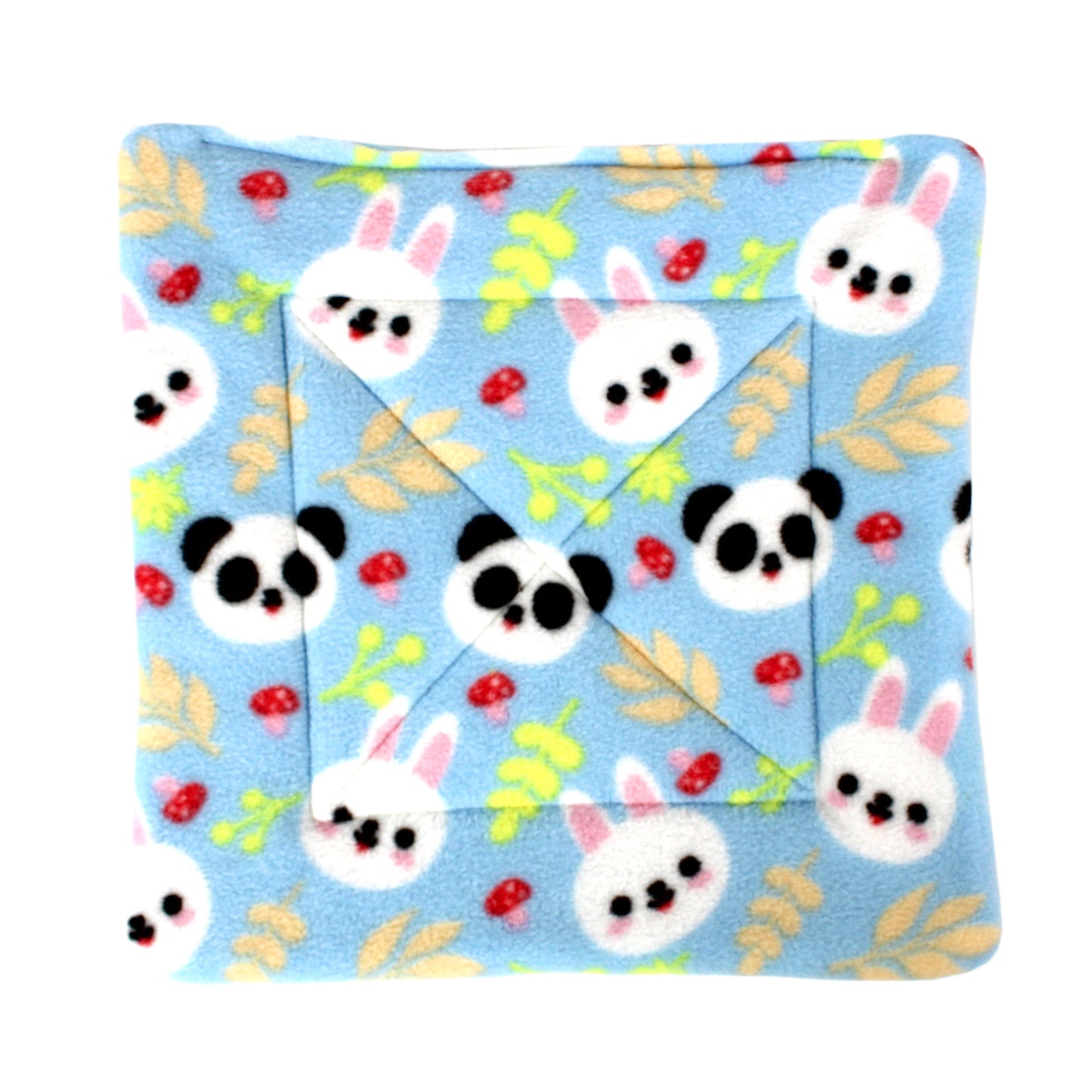Large Blue Panda Pattern Square Pee Pad for Guinea Pigs