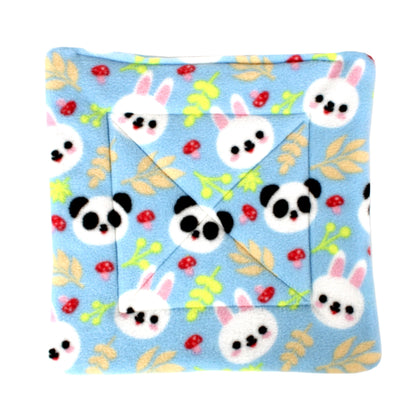 Large Blue Panda Pattern Square Pee Pad for Guinea Pigs