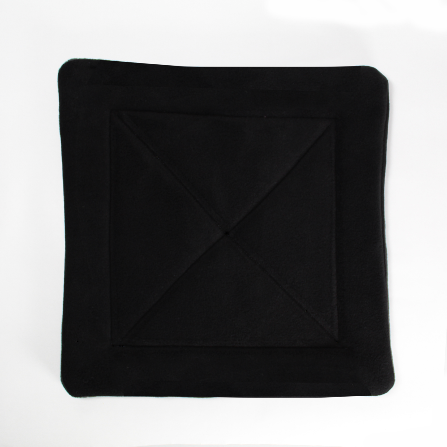 Large Black Square Guinea Pig Pee Pad, overhead view of the pee mat without a guinea pig