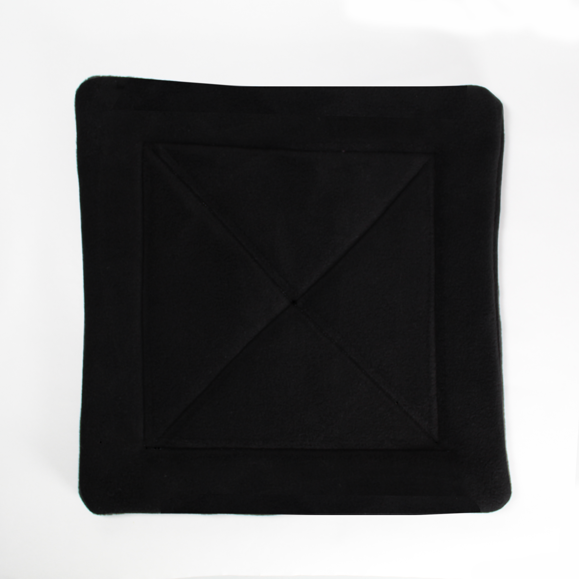 Large Black Square Guinea Pig Pee Pad, overhead view of the pee mat without a guinea pig