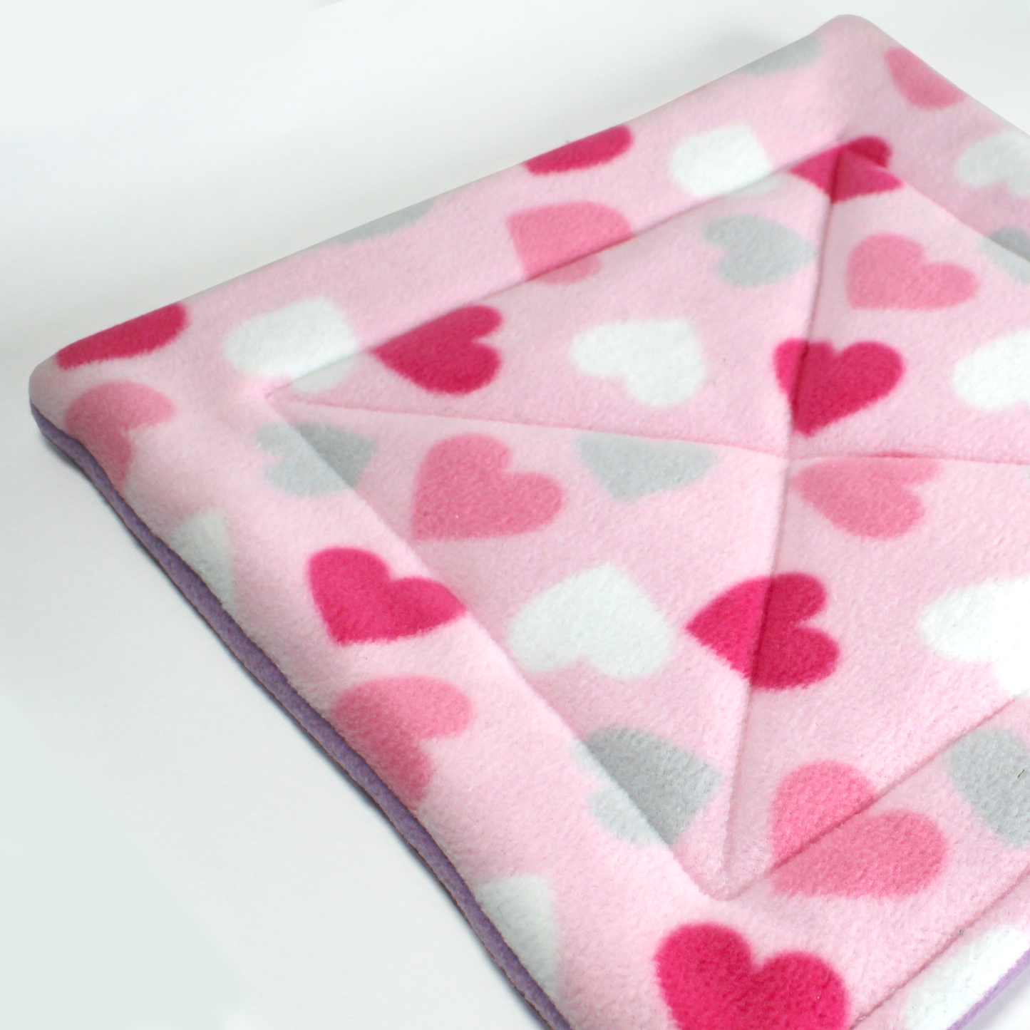 Large Square Heart Pattern Pee Pad for Guinea Pigs