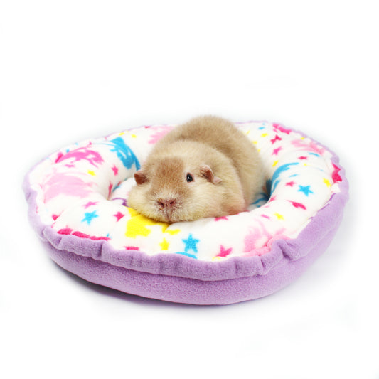 Lilac Unicorn Doughnut Cushion