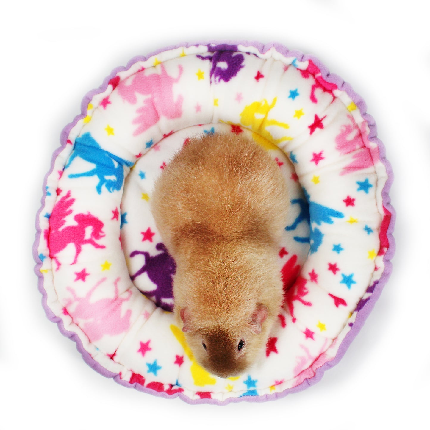 Lilac Unicorn Doughnut Cushion