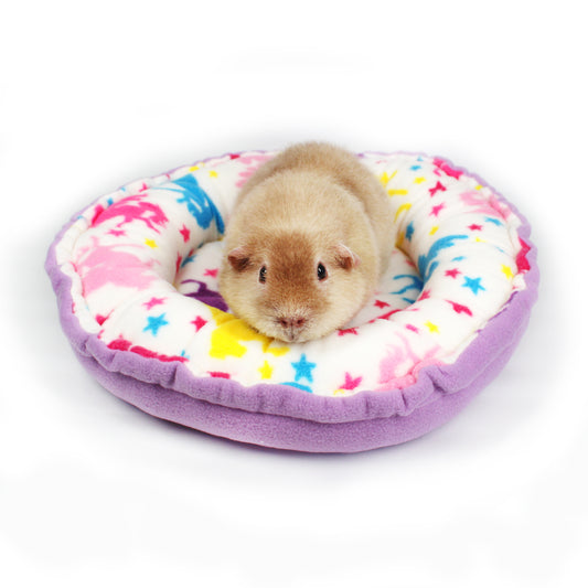 Lilac Unicorn Doughnut Cushion
