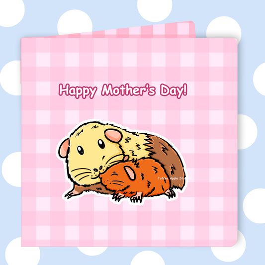 Guinea Pig Mother's Day Greetings Card