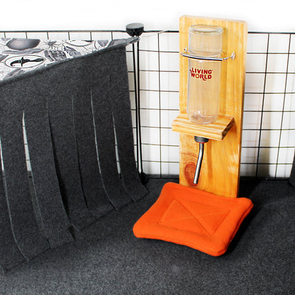 Pair Of Orange Water Bottle Drip Pads