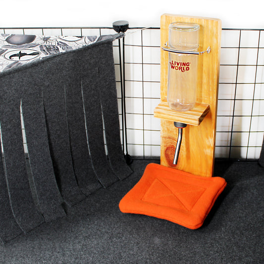 Pair Of Orange Water Bottle Drip Pads