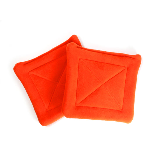 Pair of Square Orange Pee Pads for Guinea Pigs