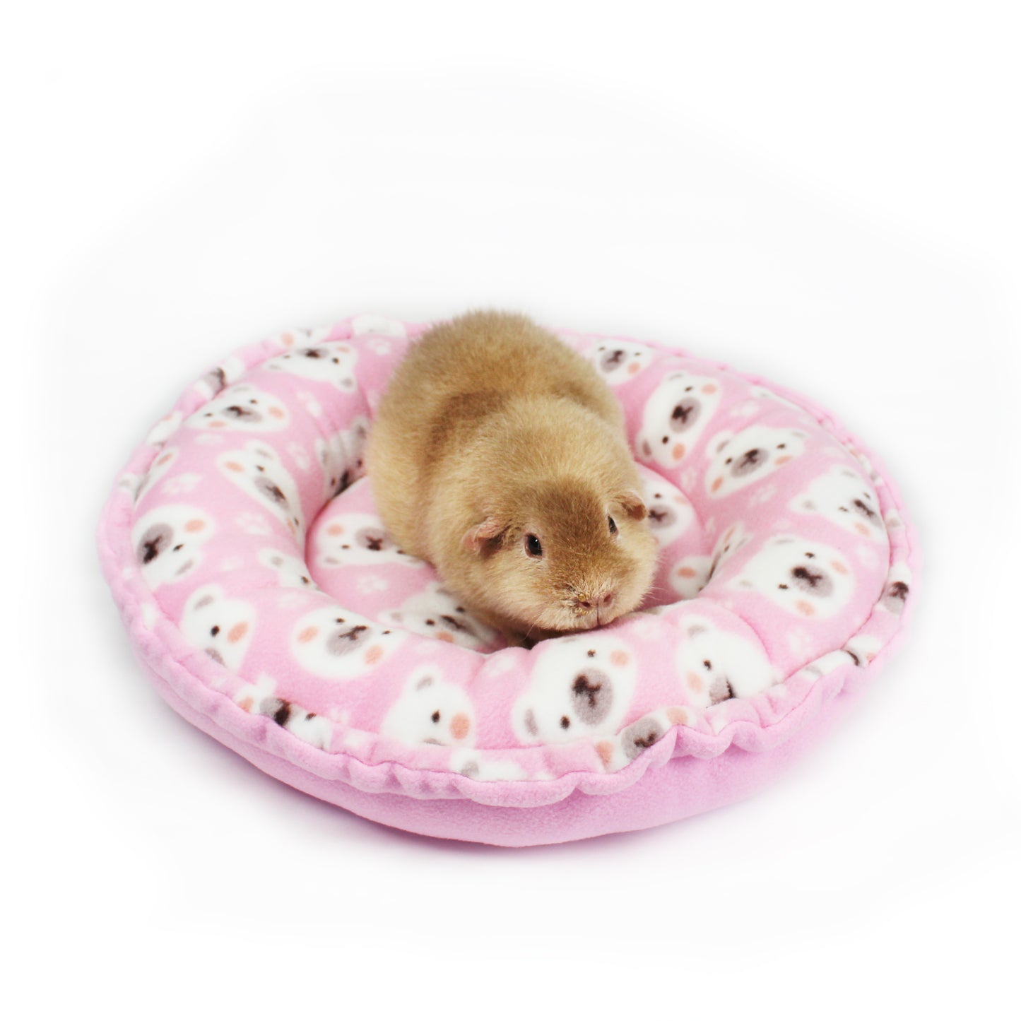 Pink Polar Bear Doughnut Bed