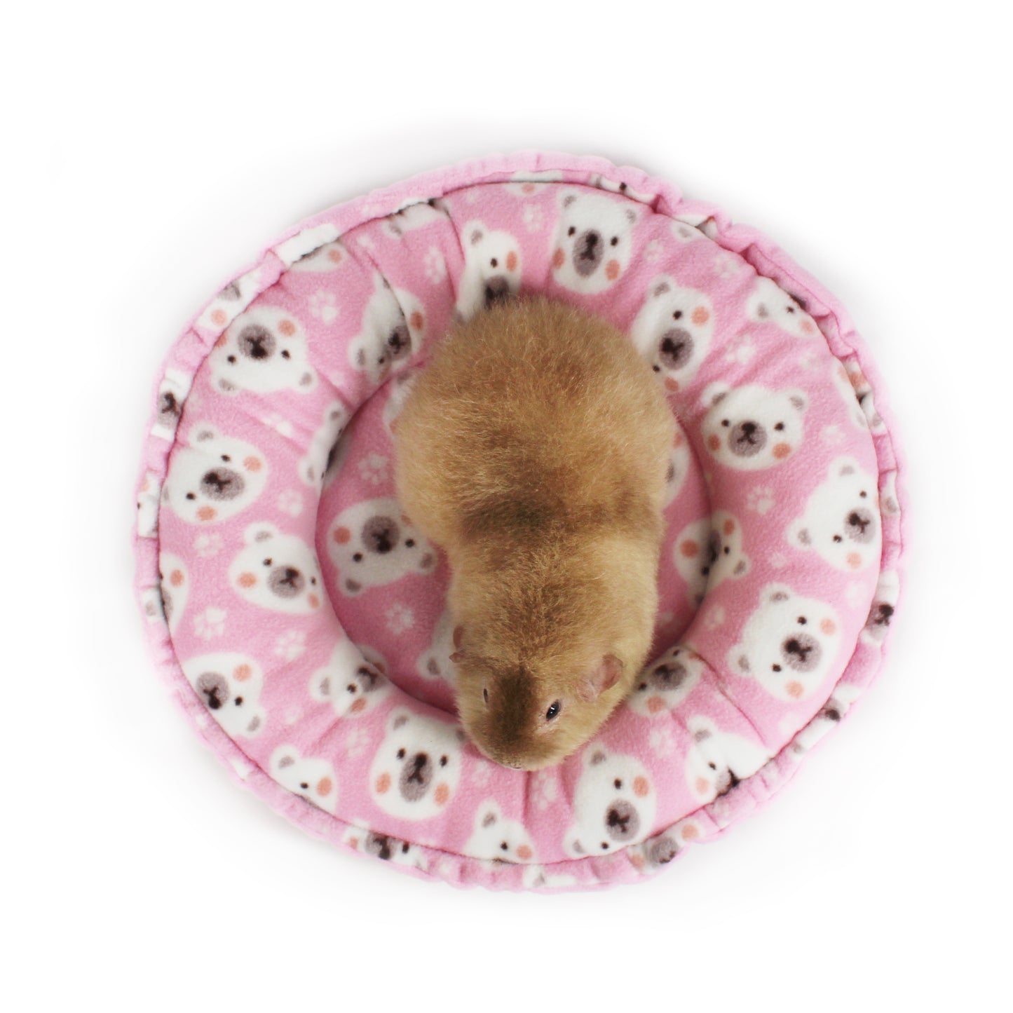 Pink Polar Bear Doughnut Bed