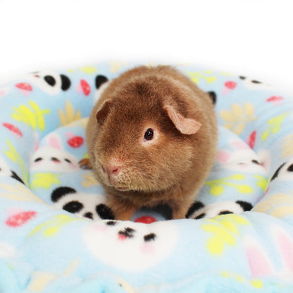 Blue Panda & Rabbit Doughnut Bed