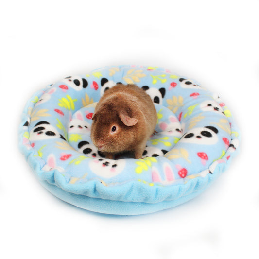Blue Panda & Rabbit Doughnut Bed