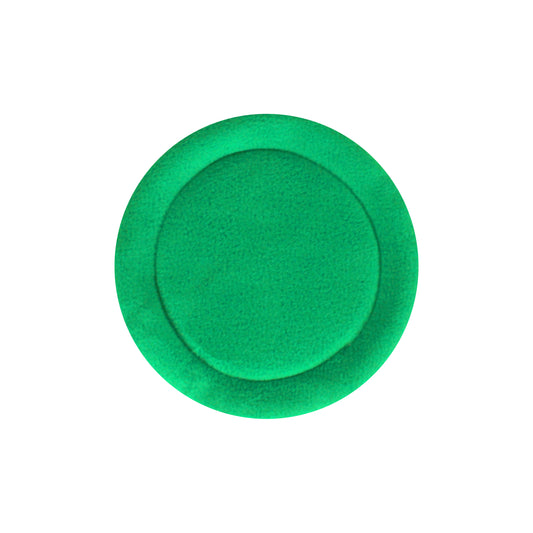 Pair Of Green Round Pee Pads, single view of the pee pad