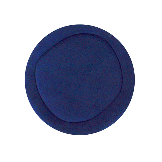 Pair Of Navy Blue Circle Pee Pads, single view of the guinea pig pee pad
