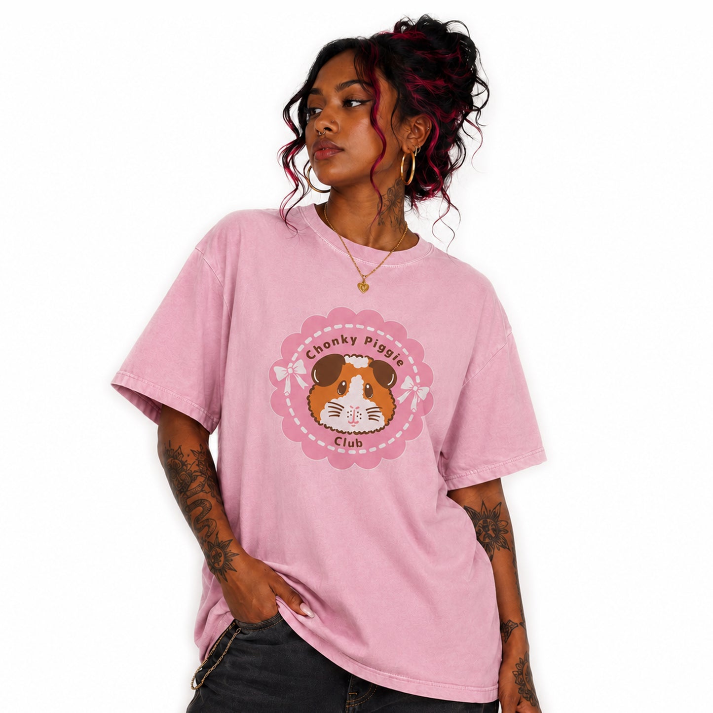 Chonky Piggie Club Guinea Pig T-Shirt