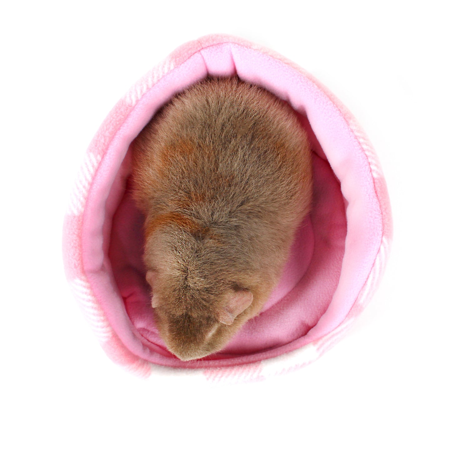 Pink Gingham Hearts Cuddle Cup Bed
