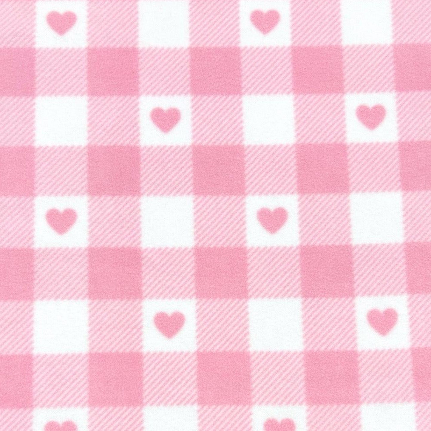 Pink Gingham Hearts Cuddle Cup Bed