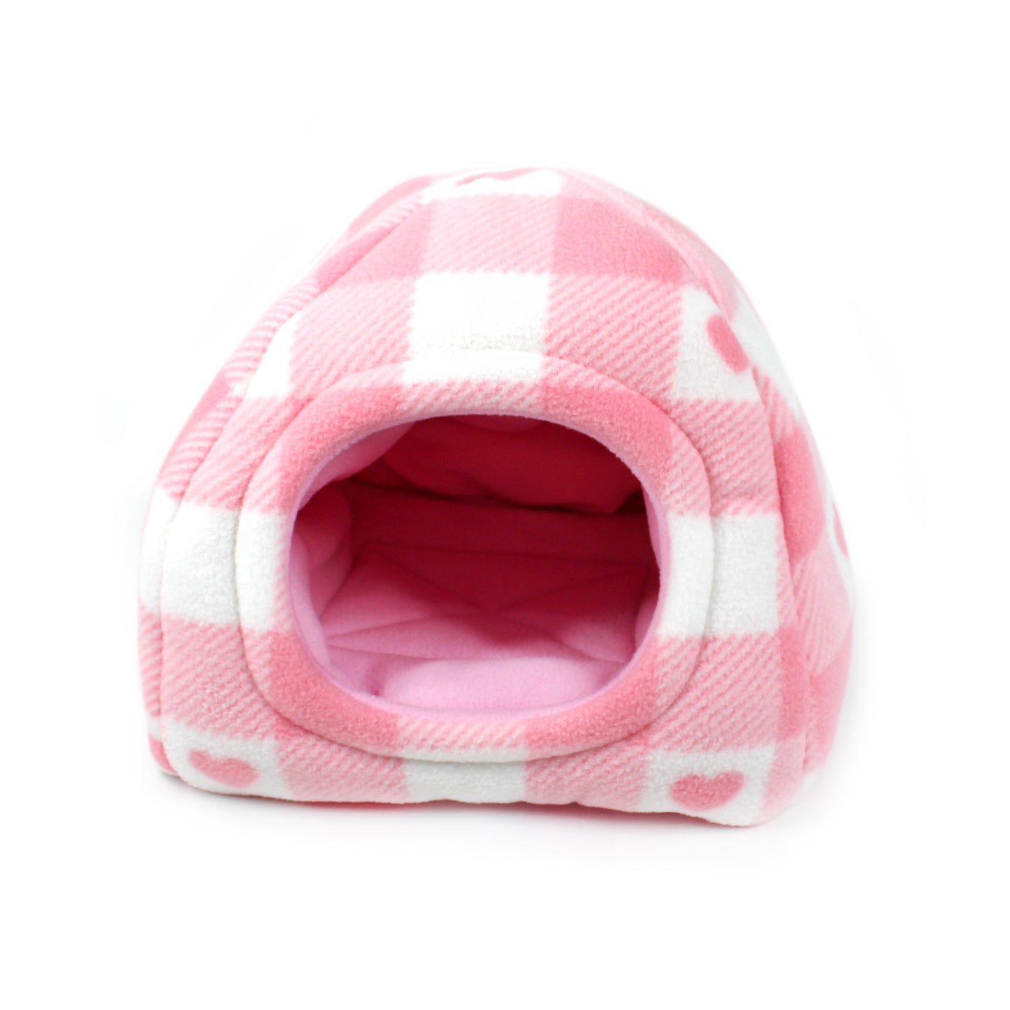 Pink Gingham Hearts Hidey House