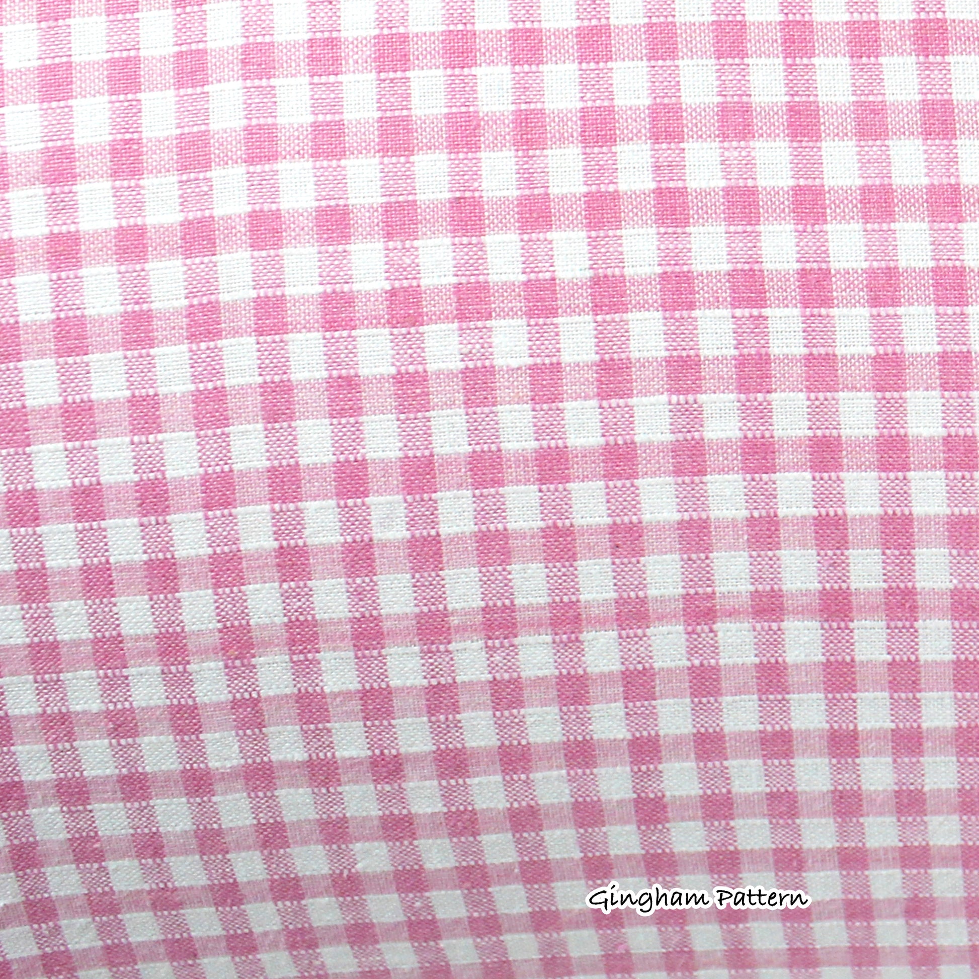 Pink Gingham Guinea Pig Bed, close up of the pink gingham cotton fabric