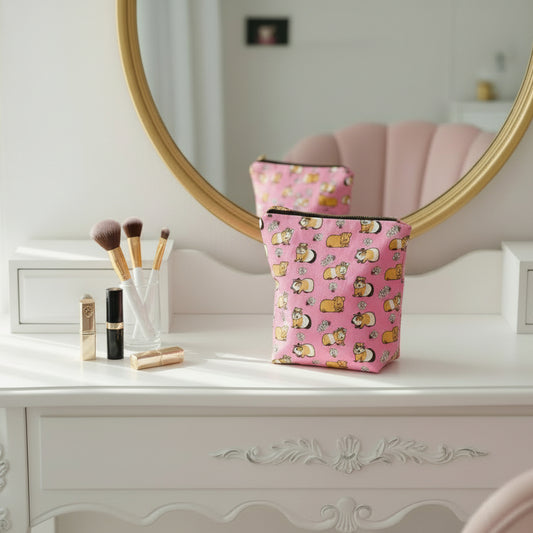 Pink Guinea Pig Mini Accessory Bag