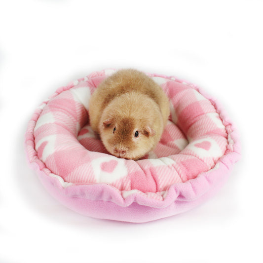 Pink Heart Doughnut Bed