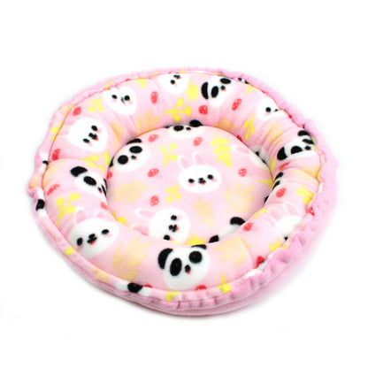 Pink Panda Doughnut Bed for Guinea Pigs