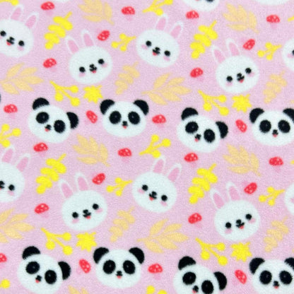 Pink Panda Large Fleece Forest