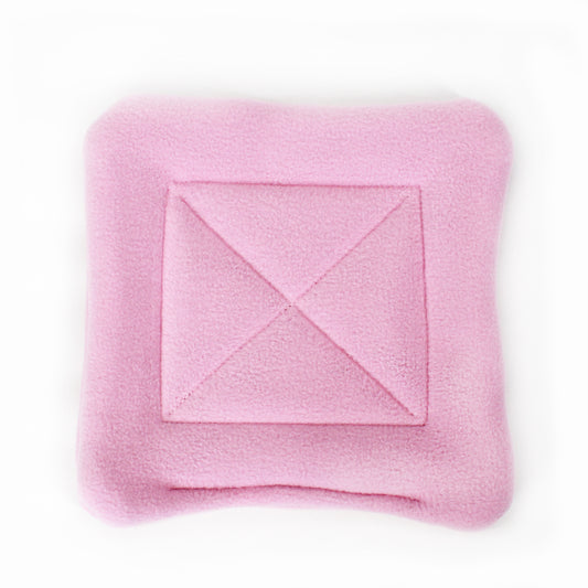 Pair Of Absorbent Baby Pink Fleece Pee Pads For Guinea Pigs